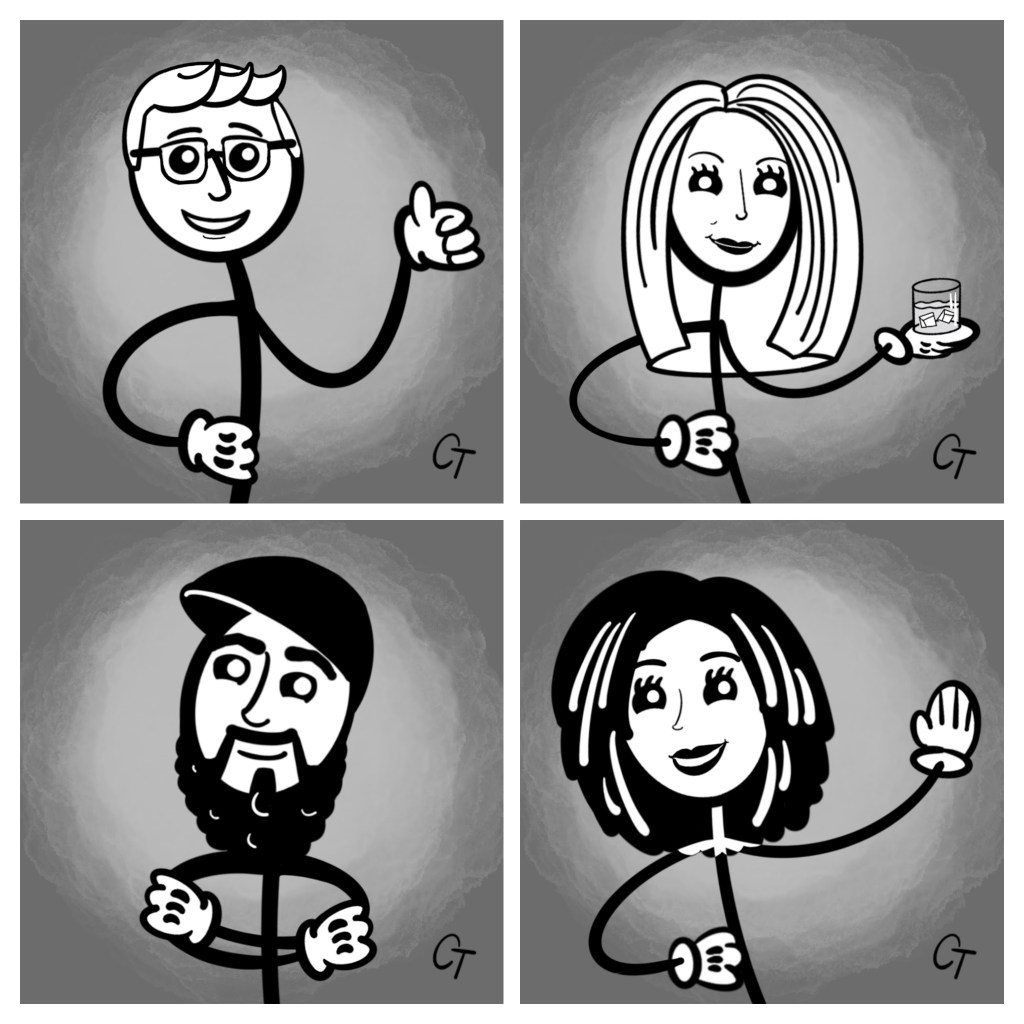 Steamboat Caricatures Collage